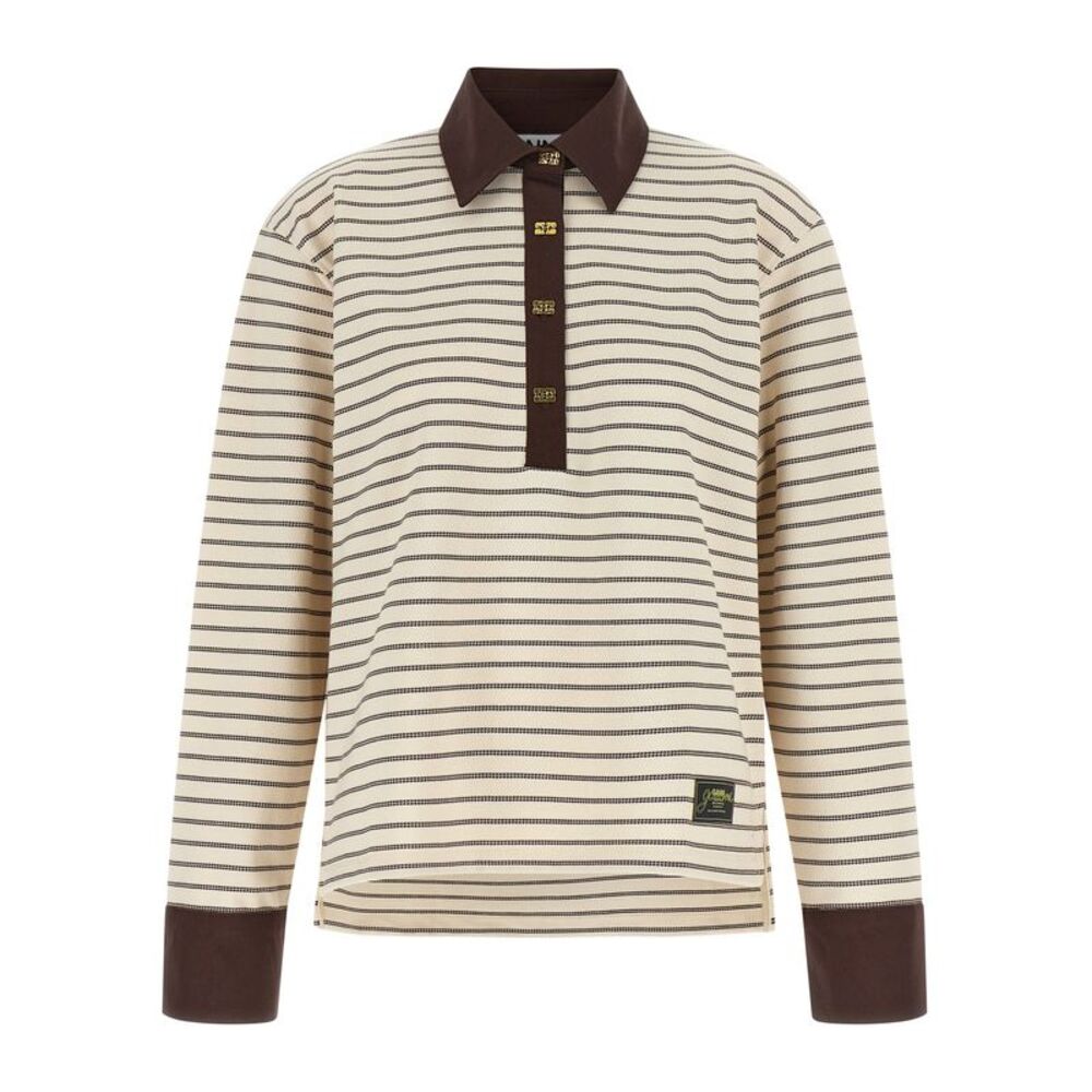 Ganni Brown Cotton Women's Cardigan